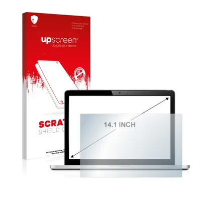 Produktbild von upscreen Schutzfolie für Notebooks mit 35.8 cm (14.1 Zoll) Displays 305 x 190 mm Displayschutz Displayschutzfolie Folie Klar Transparent