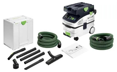 Image de Festool CTL MIDI I CLEANTEC aspirateur mobile 1200 watts 15 l classe de poussière L ( 578309 ) + 8 pces kit de nettoyage pour artisans ( 577258 )