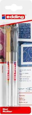 Image de edding 2185 Rouleaux de gel assortis (blister de 2)