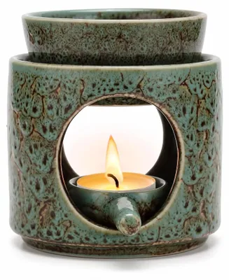 Keramische Duftlampe für ätherische Öle, Teelicht, 100 ml, 9,5 cm