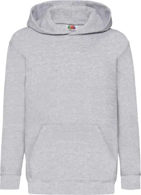 Produktbild von Fruit of the Loom - "Classic" Kapuzenpullover für Kinder LT2375 (128) (Grau meliert)