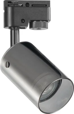 Obrázek produktu pro Černý 1-fázový reflektor na lištu 1xGU10 10W SMOKY 328205 Polux