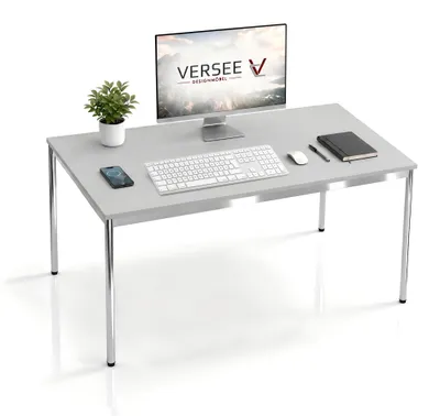 Produktbild von Schreibtisch / Konferenztisch VERSEE VST1 140x70 cm Lichtgrau – höhenverstellbar, stabil