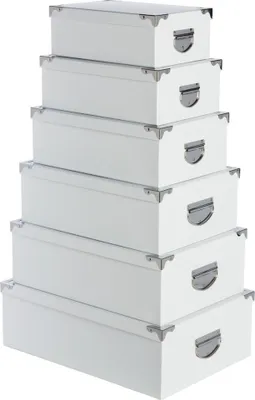 Produktbild von Set von 6 Boxen für die Aufbewahrung