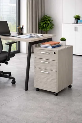 Produktbild von Grauer Kommode für Büroaufbewahrung Moderner Design Büromöbel