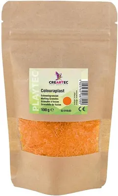 Produktbild von Schmelzgranulat, orange, 100 g, Spielzeug