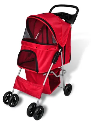 Obrázok produktu pre vidaXL Hundewagen Hundebuggy Rot