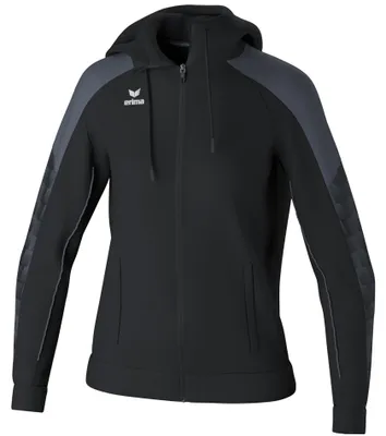 Produktbild von erima EVO STAR Trainingsjacke mit Kapuze 40 schwarz/slate grey