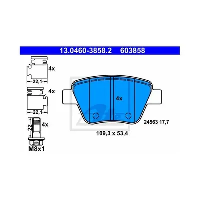 Immagine prodotto di Set di pastiglie freno, freno a disco