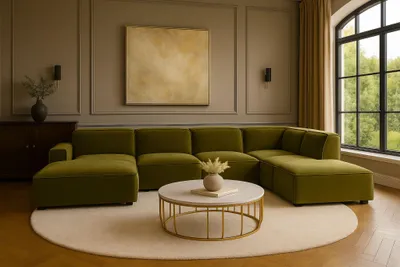 Produktbild von Kaiser Möbel Ecksofa Cursal V, Stoff Salvador, Olive, Rechts