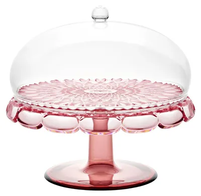 Produktbild von Guzzini VANITY Kuchenplatte mit Fuß und Haube Flamingo pink