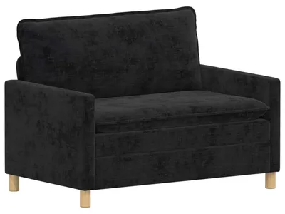 Obrázok produktu pre vidaXL Pohovka Čierna 126 x 81 x 87,5 cm Polyester