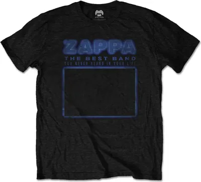 Produktbild von Frank Zappa - Never Heard Uni Großes T-Shirt - Schwarz
