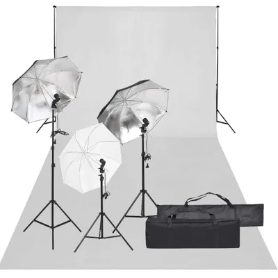 Produktbild von "SALE 2026"Fotostudio-Set - elegantes Design - mit Beleuchtung und Hintergrund NEU149951 - Lampenstative