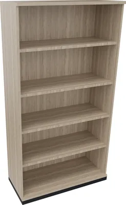 Produktbild von Regal 5OH B1000xT442xH1869mm Anthrazit-Metallic/Eiche Natur