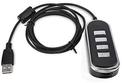 Productafbeelding van USB Stereo Audio Adapter RJ9 naar USB – Universele Audio Hoofdtelefoon Conversielijn
