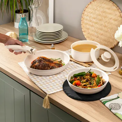 Obrázok produktu pre Sada panvíc s odnímateľnou rukoväťou a vekom Passet InnovaGoods 5 kusov