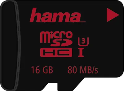 Produktbild von Hama 00123983, 16 GB, MicroSDHC, Klasse 3, UHS