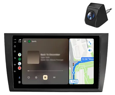 Obrázok produktu pre Android autorádio so zadnou kamerou pre VW Golf VI 6 (2008–2012), bezdrôtové pripojenie, CarPlay, Android Auto, WiFi, GPS navigácia, RDS, DSP, DAB+, BT, 9 palcov, 2+64 GB