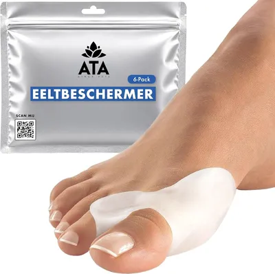 Image de Séparateurs d'orteils pour hallux valgus, gel, 6 pièces, souples, pour la santé des pieds