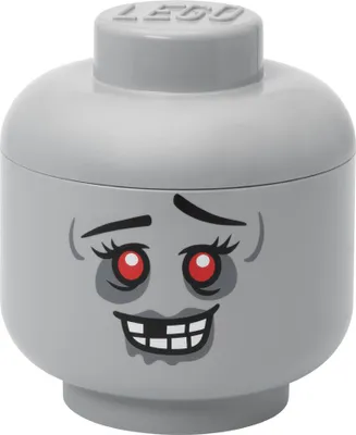 Image de LEGO Tête de rangement STORAGE HEAD ZOMBIE L gris pierre