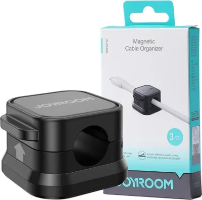 Image de Joyroom Range-câbles Jr-Zs368 Magnétique - Noir (3 pcs.)