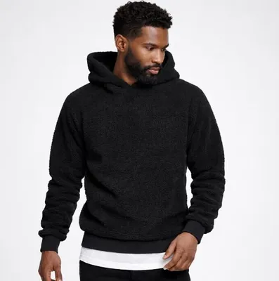 Immagine prodotto di Urban Classics - Felpa con cappuccio Sherpa schwarz - XXL