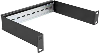 Produktbild von DeLOCK 10″ Hutschienenpanel 1 HE schwarz, Regal-Schiene, Metall, Schwarz, 1 Stück(e)