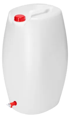 Produktbild von Garronda Wasserkanister mit Hahn BPA-frei Lebensmittelecht Camping Kanister mit Zapfhahn Kanister 60L Wassertank Weiß GD-0083