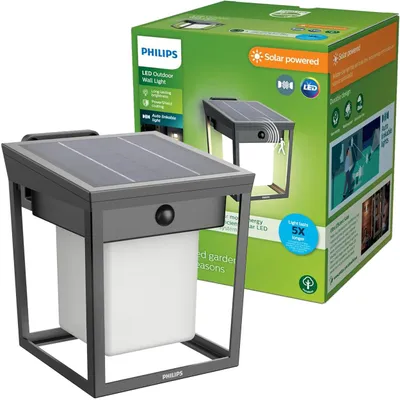 Zdjęcie produktu dla Philips Kinkiety Blaise 1,5 W, Antracyt, Metal, Plastik, IP44, III, Współczesny, Ogród, Patio
