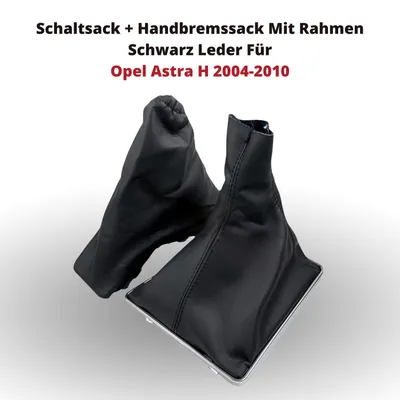 Immagine prodotto di Borsa del cambio + borsa del freno a mano con telaio in pelle nera per Opel Astra H 2004-2010