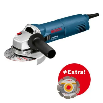 Image de Meuleuse angulaire BOSCH GWS 1400 125 mm + Disque diamant BOSCH - 0601824900