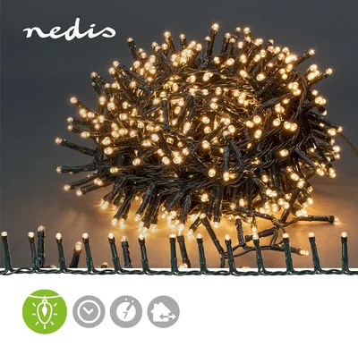 Produktbild von Nedis Weihnachtsbeleuchtung - Kompakter cluster - 700 LED's - Warmweiss - 14.00 m - Lichteffekte: 7 - Innen- und Aussenbereich - Netzstromversorgung