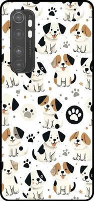 Productafbeelding van Smartphonica Telefoonhoesje, geschikt voor Xiaomi Mi Note 10 Lite, met opdruk van honden - TPU achterkant, design met honden