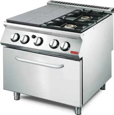 Obrázok produktu pre Plynový sporák s rúrou Gastro M 70/80Tppcfg