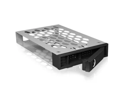 Produktbild von ICY BOX 22070, HDD-Gehäuse, 3.5", Schwarz, Metallisch