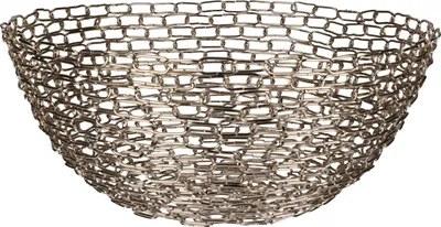 Produktbild von Dekorative Schale aus Metall, goldfarben, 13x30cm