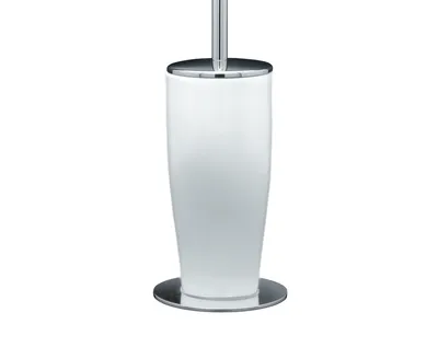 Produktbild von Nicol Toiletten Bürsten WC Klo Halter Garnitur Porzellan Messing verchromt Momentum