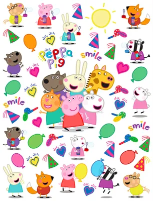 Immagine prodotto di Sanders & Sanders Peppa Wutz tatuaggio da parete multicolore - 601409 - 65 x 85 cm