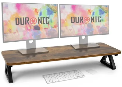 Produktbild von Monitorerhöhung Bildschirmständer Monitorständer - 82 x 30 cm - Holzplattform - Belastbar bis 10 kg - Ergonomisch