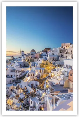 Produktbild von Poster - Poster ohne Rahmen - Griechenland Insel Sommer - 61x91,5 cm - Wand Bild - Wanddeko - Wandbilder - Kunstposter - Wandposter - Bilder - Kunstdruck - Wanddekoration - Wandbild - P2XPA61x91-4062