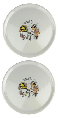 Produktbild von Pizzateller 2 Stück, Ø 31cm mit Dekor