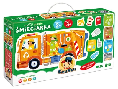 Produktbild von CzuCzu Umweltpuzzle Müllauto für kleine Entdecker