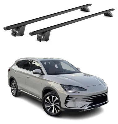 Produktbild von Dachträger Grundtäger für BYD Seal U SUV 2024-2026 100kg Alu Schwarz 2 tlg, KI-generiertes Bild
