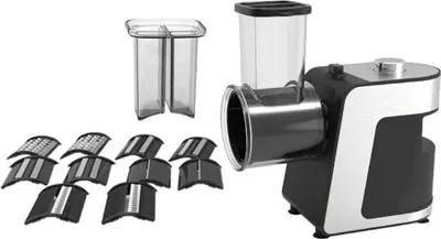 Produktbild von Gemüseschneider, 5-in-1-Funktionalität, leicht zu reinigen, Silber