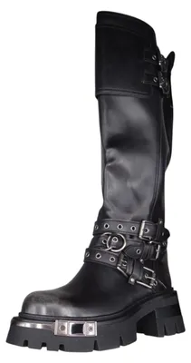 Produktbild von Buffalo Damen Elegante Stiefel Soraya Biker HI PD00018338 Schwarz
