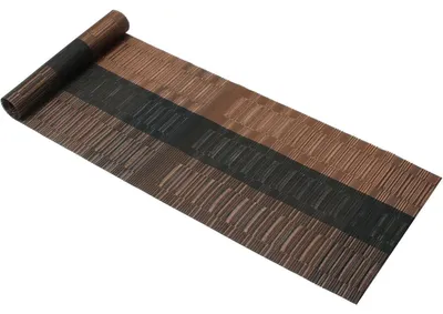 Produktbild von Tischläufer Braun Abwaschbar Hitzebeständig PVC 135 x 30 cm 1 Stück