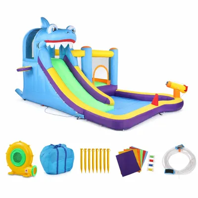 Obrázok produktu pre FCH nafukovací skákací hrad so šmykľavkou vodná šmýkačka bazén vodné hracie centrum vodný park detský bazén 350x300x225cm(s dúchadlom)