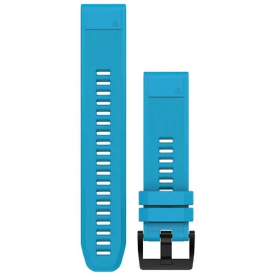 Image de Garmin QuickFit Silikon Armband 22mm Hellblau Cyanblau für Approach, Fenix5, 6, Forerunner .