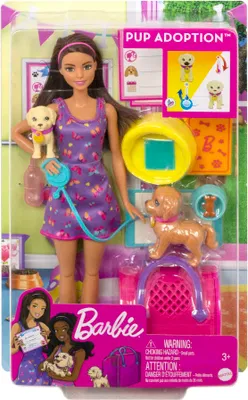 Produktbild von Barbie-Puppe mit Hunden HKD86